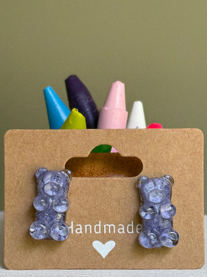 Crayon Gummy Bear Studs (Mauvelous)