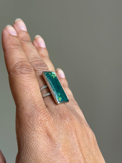Green Light Statement Ring