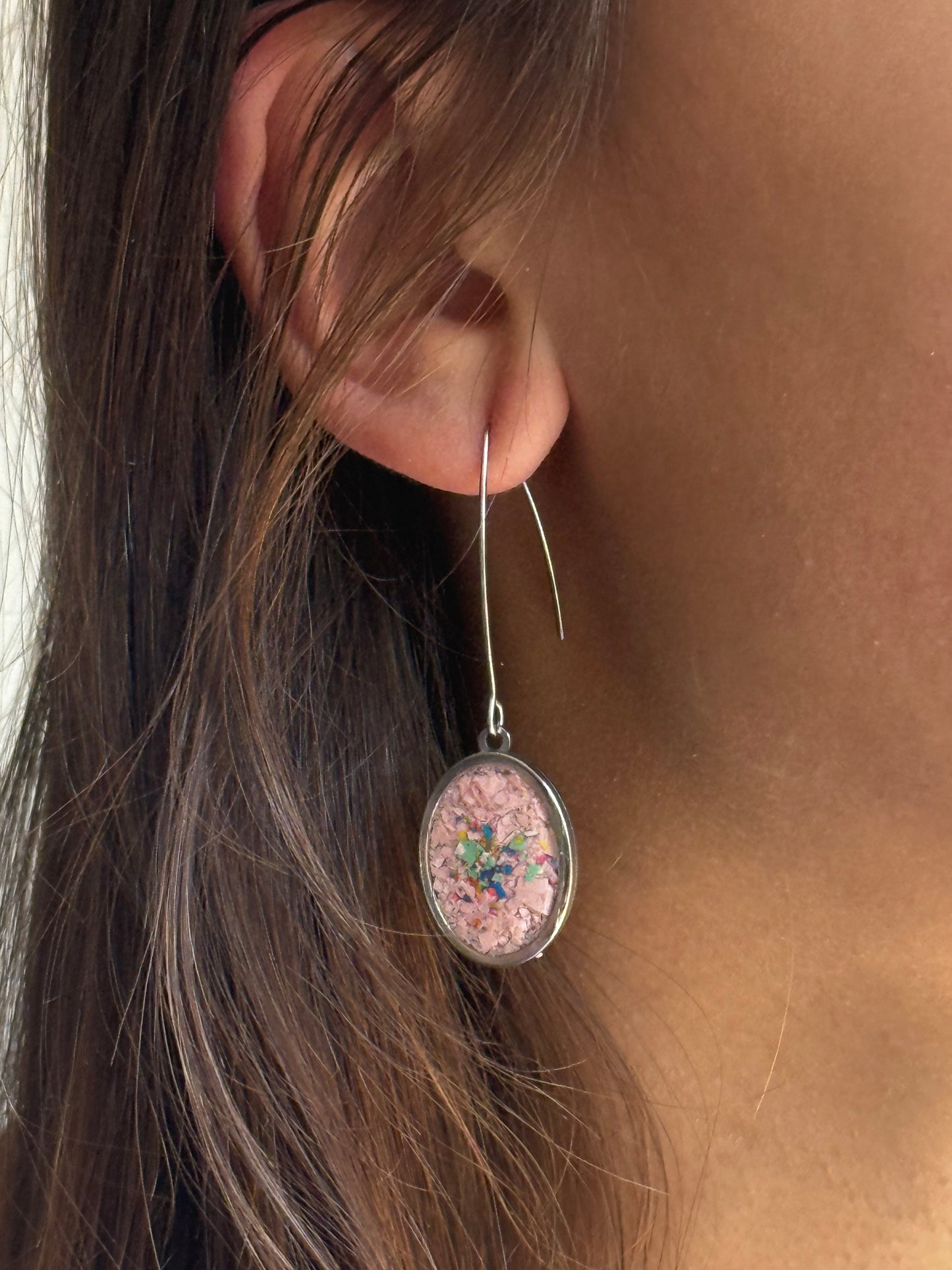Prisma Drop Earrings (Polished Pink)