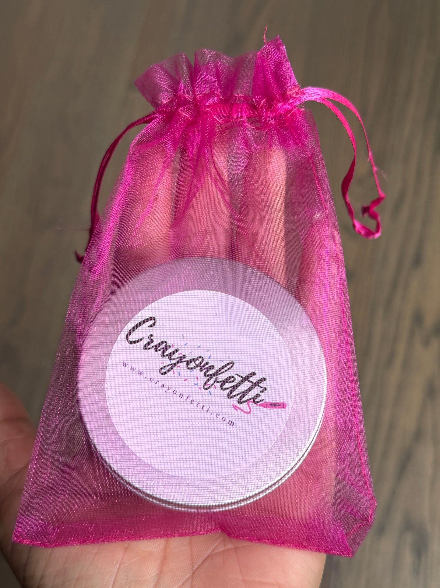 Freckled Orange Triangle Studs