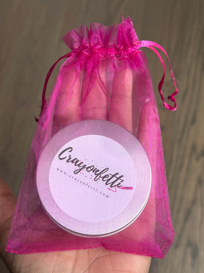 Freckled Orange Triangle Studs