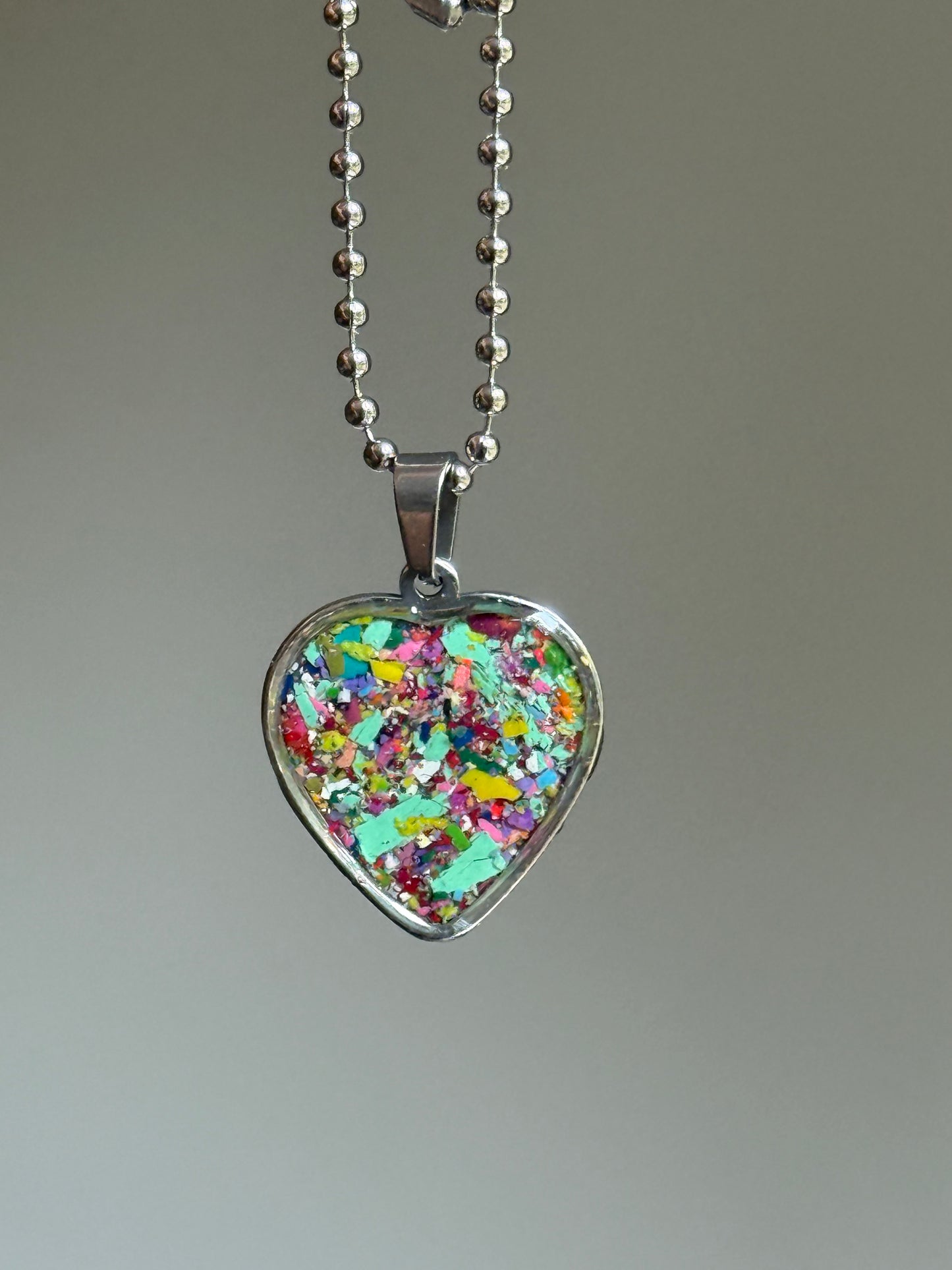 Color Beyond Lines - Heart Necklace