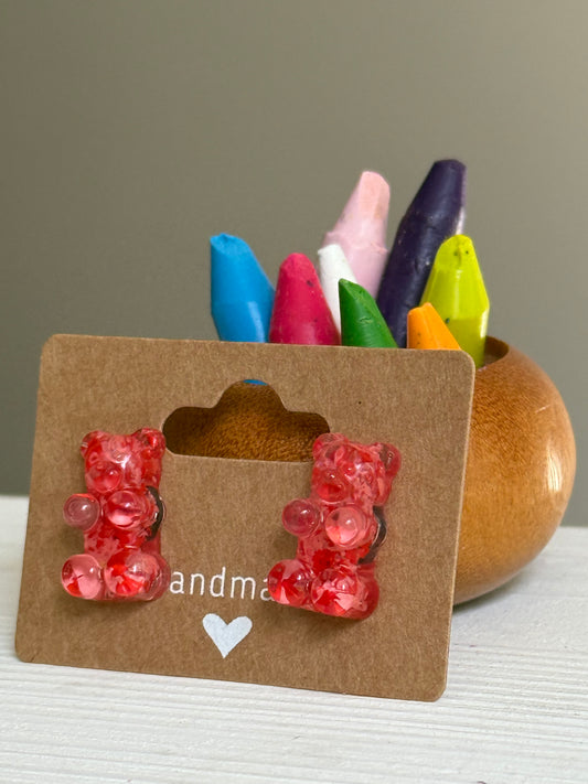 Crayon Gummy Bear Studs (Watermelon)