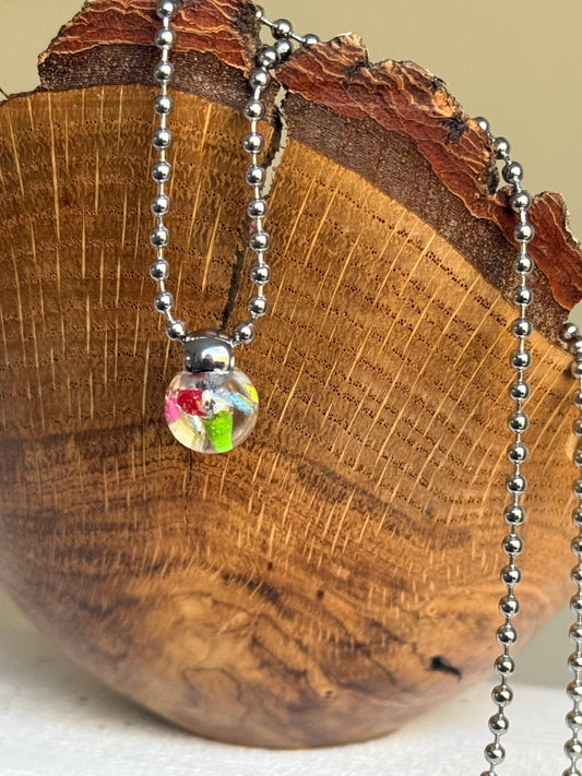 Multicolored Crayon Globe Pendant
