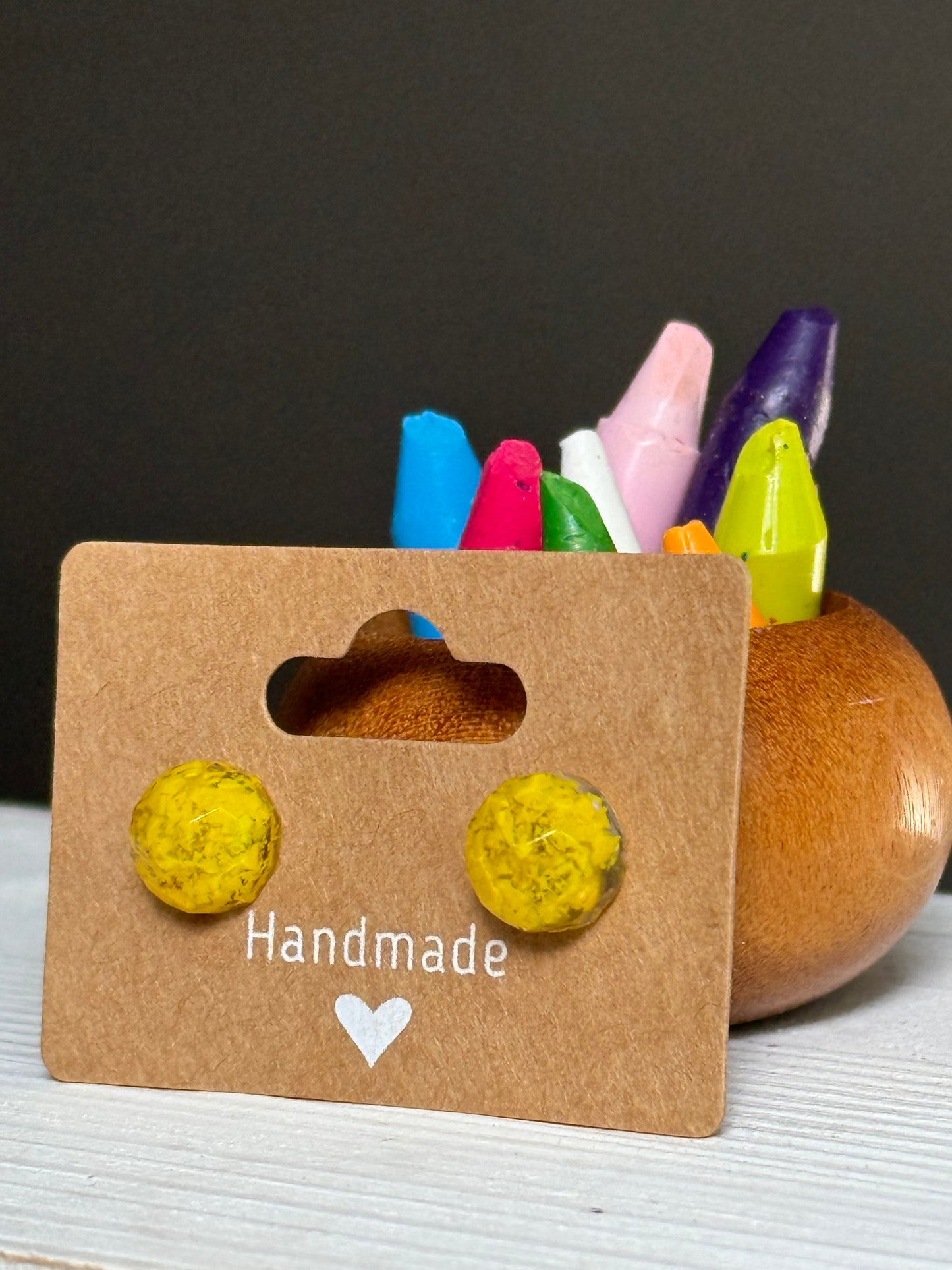 Small Round Studs (yellow)