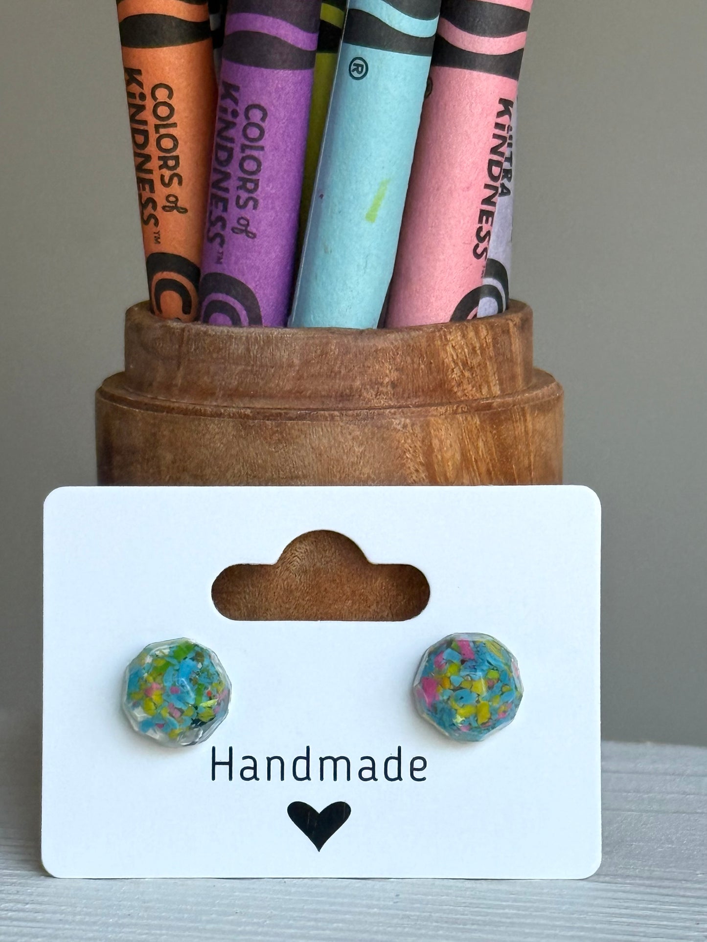 Small Round Studs (Bright Energy)