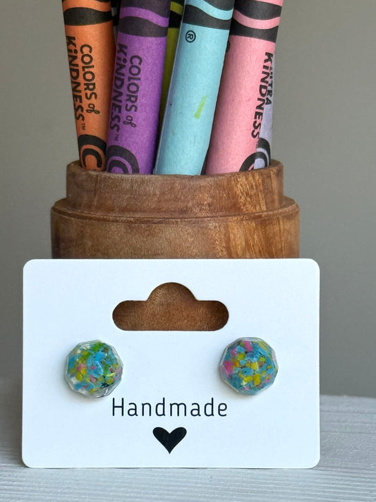 Small Round Studs (Bright Energy)