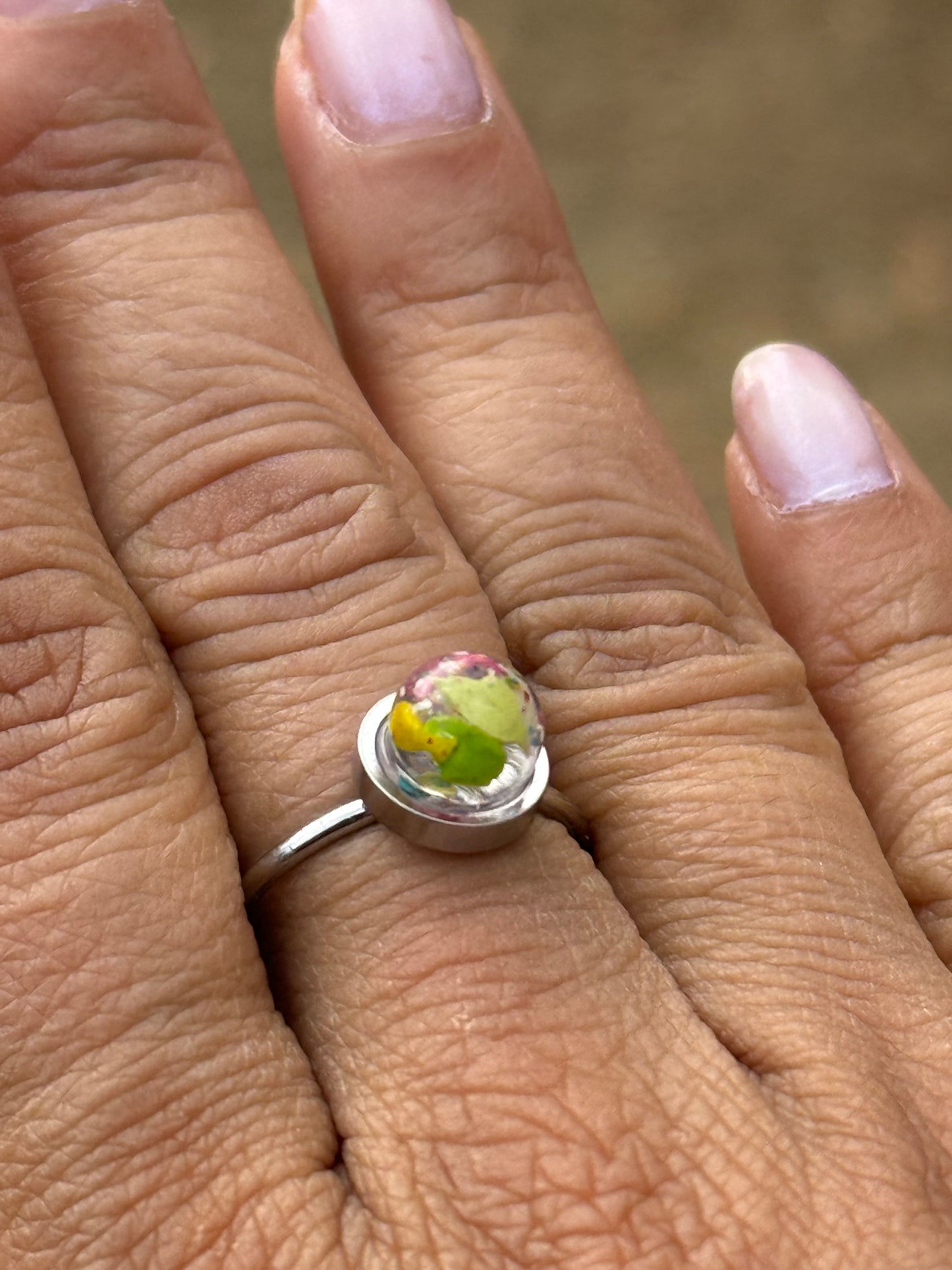 Small Crayon Globe Ring (3)