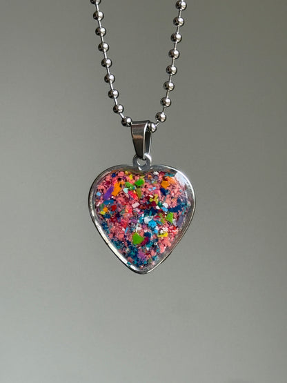 Medium Joy Heart Pendant (Glow)