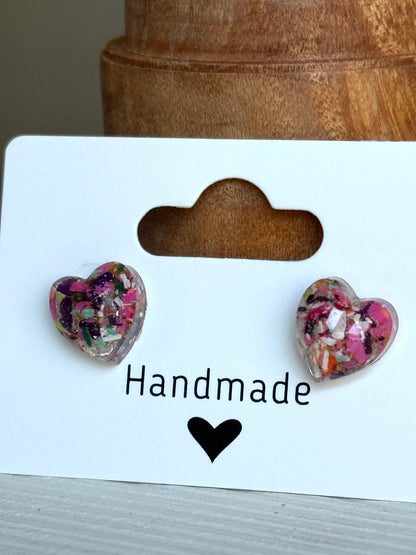 Small Heart Studs (Harmony)