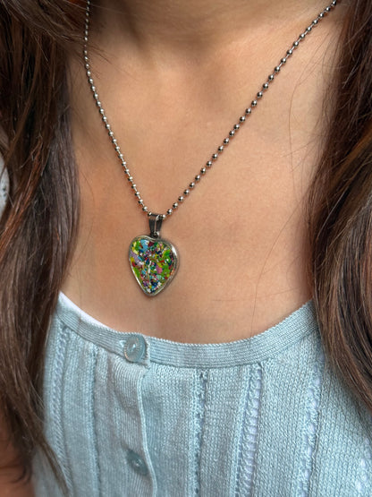 Multicolor Hope Heart Pendant (Medium)