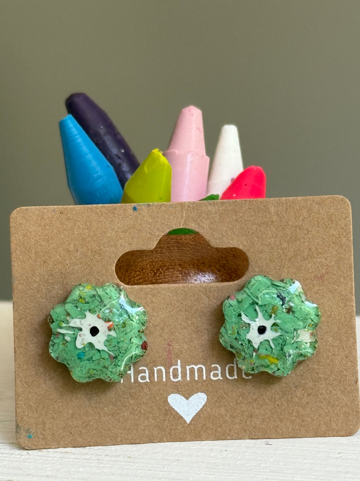 Crayon Blooms (Sea Green)