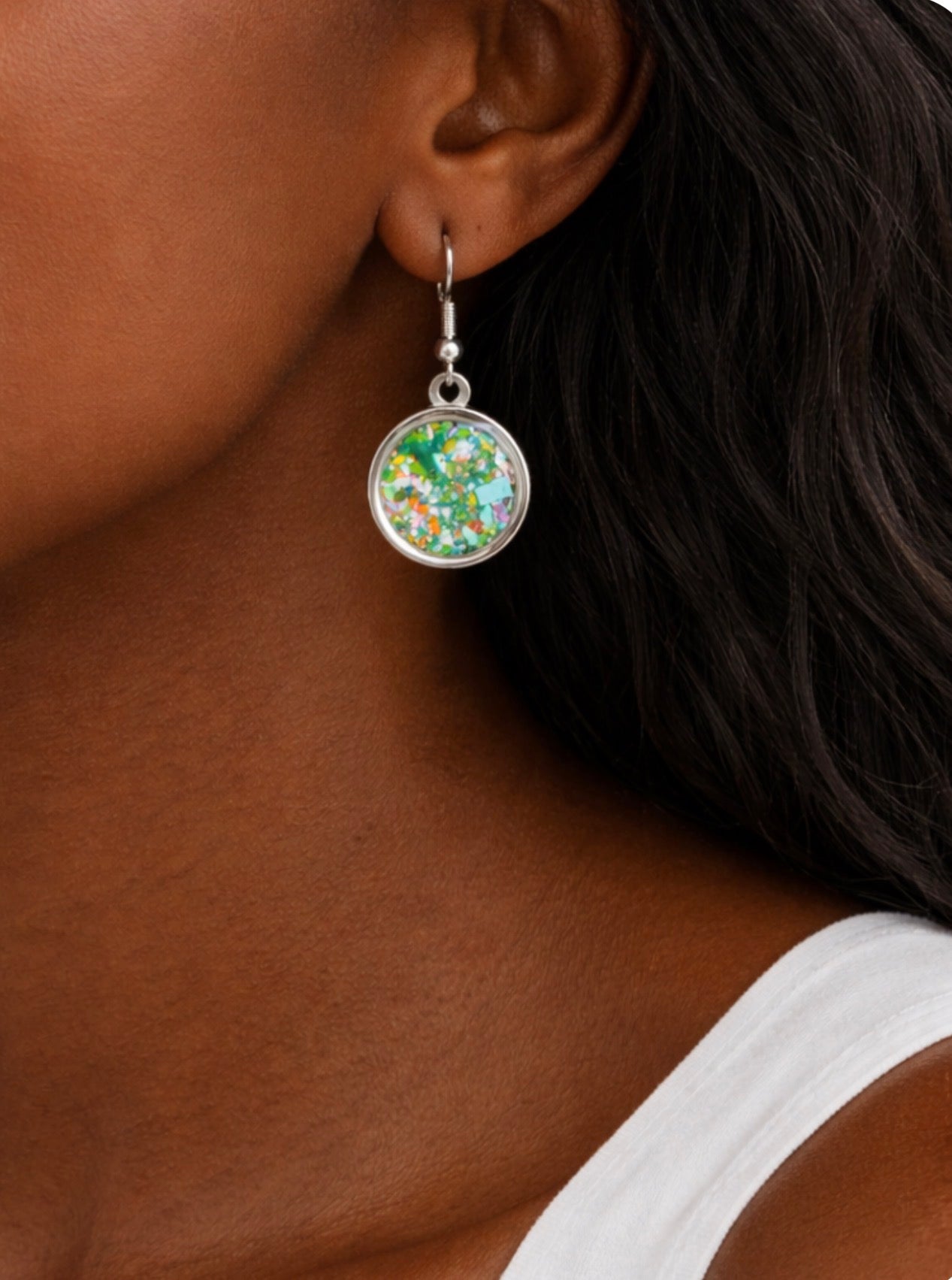 Sage Whisper - Dangling Orbis Earrings