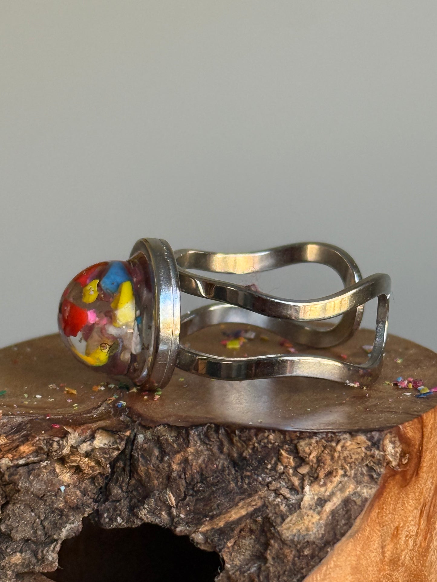 Bague Globe/Sphère Crayon Multicolore