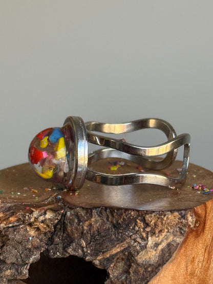 Bague Globe/Sphère Crayon Multicolore