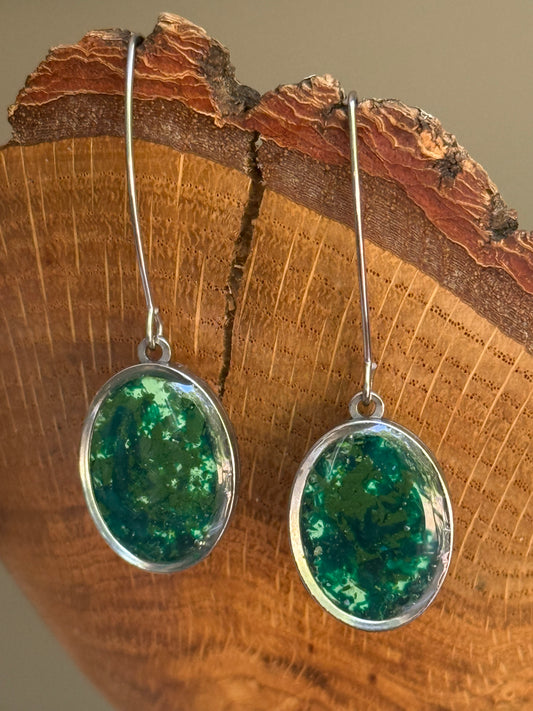 Green Haze Prisma Earrings