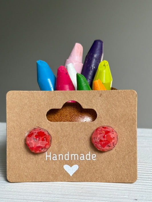 Small Round Studs (Mixed pink)