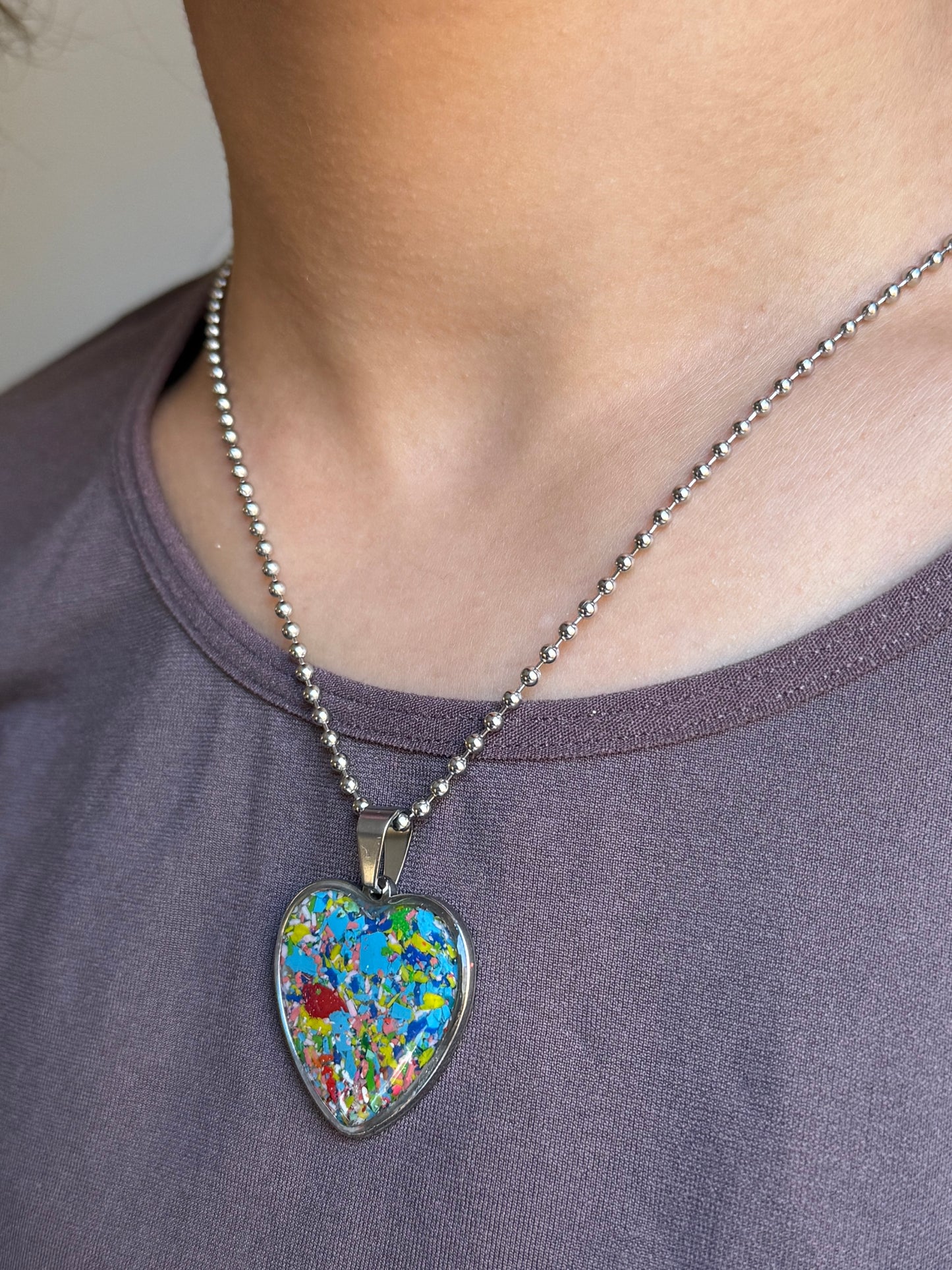 Large Joy Heart Pendant (Skyfall)