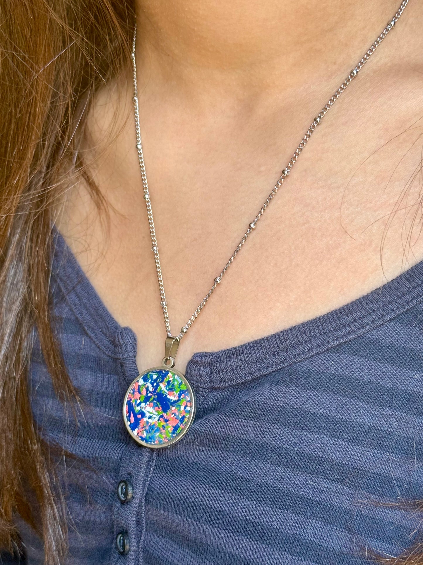 Bold Orbis Necklace (Brilliant Blues)