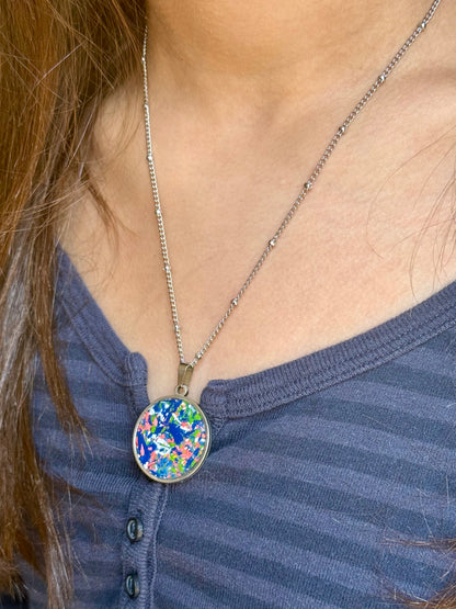 Bold Orbis Necklace (Brilliant Blues)