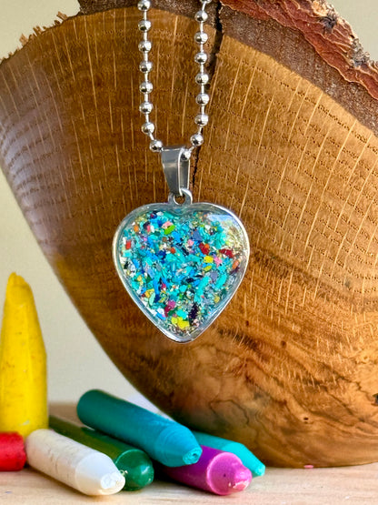 Into the Blue Heart Pendant