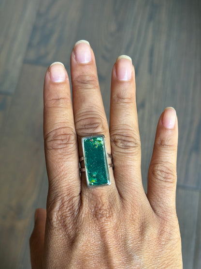 Green Light Statement Ring