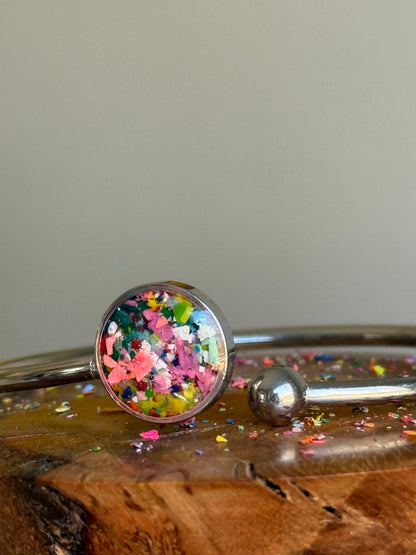 Vitrail - Bracelet manchette simple et flexible 