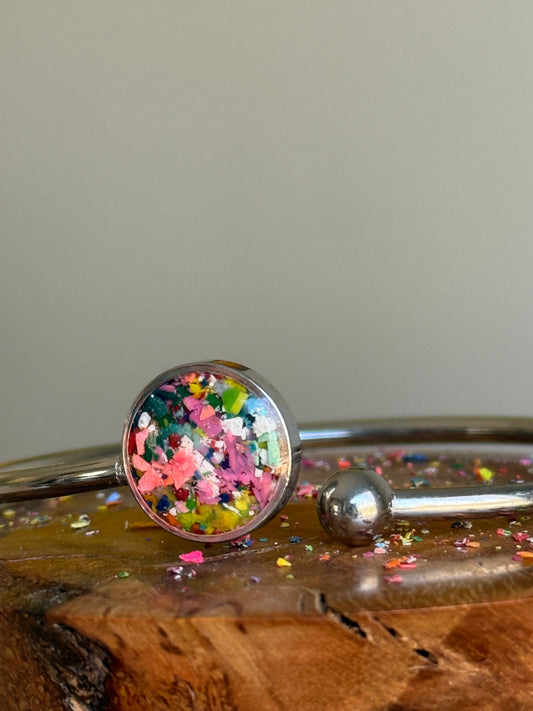 Vitrail - Bracelet manchette simple et flexible 