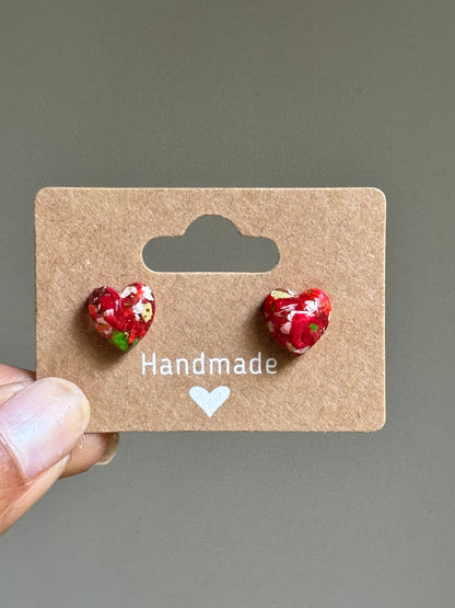 Holiday Heart Studs