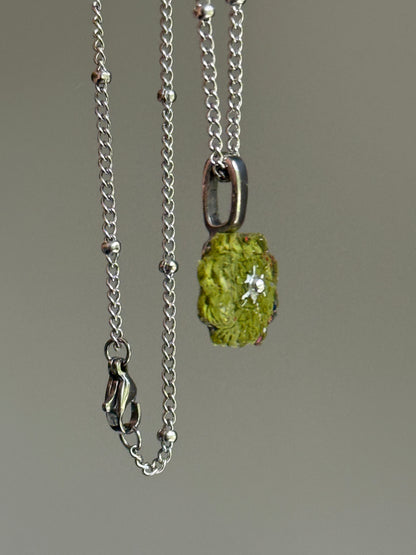 Crayon Bloom Pendant (Olive)
