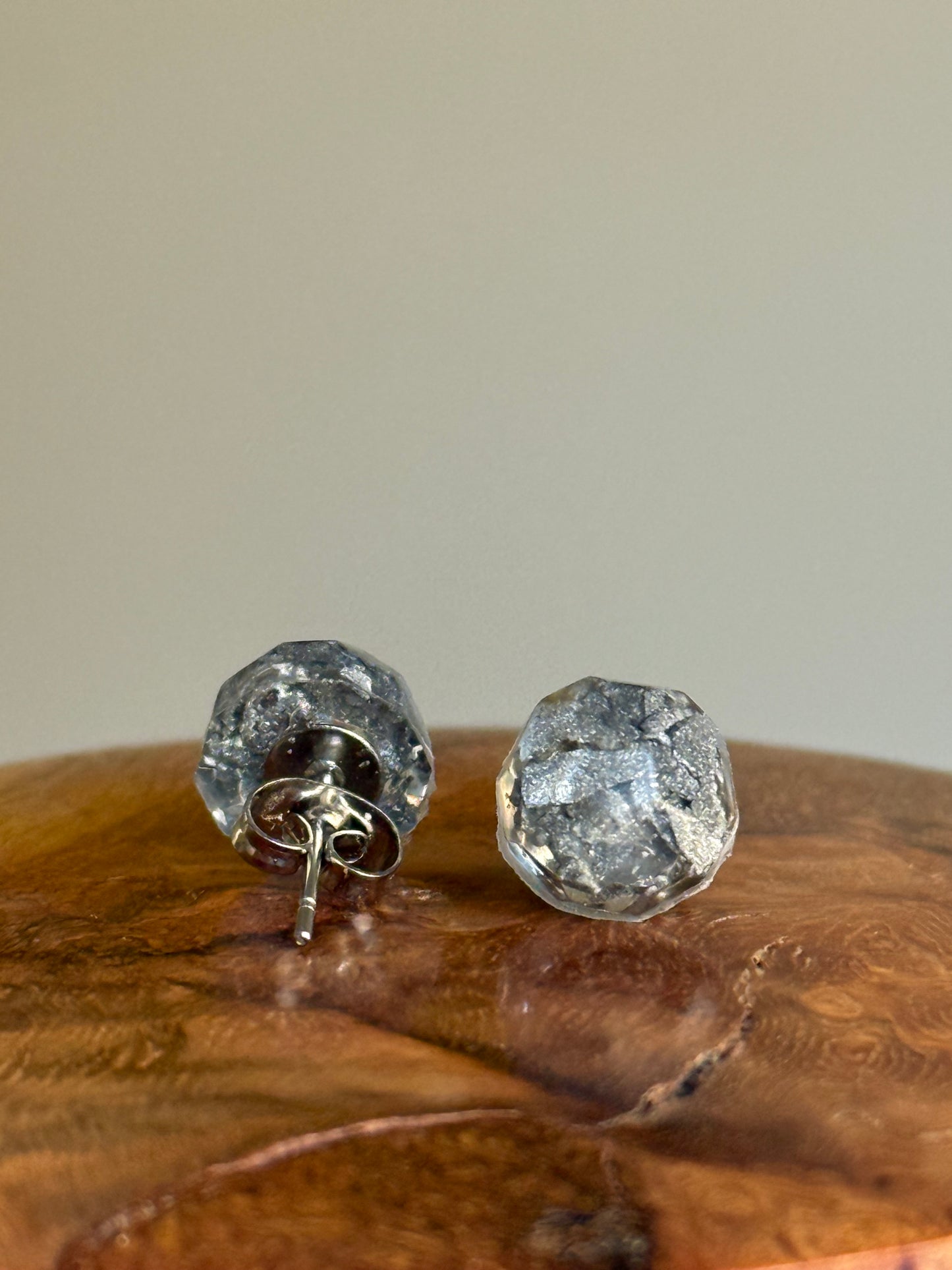 Round Silver Studs