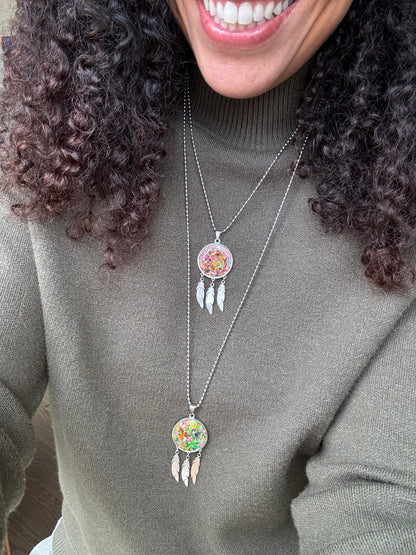Crayon Mix - Pendentif attrape-rêves 