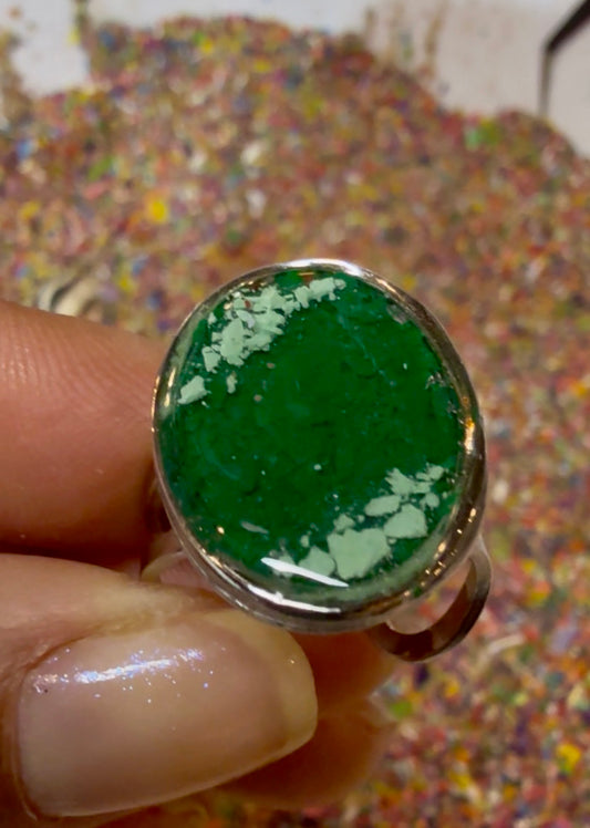 Heirloom Green Oval Ring
