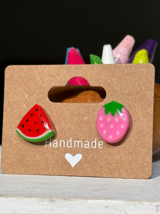 Mismatched Eraser Studs