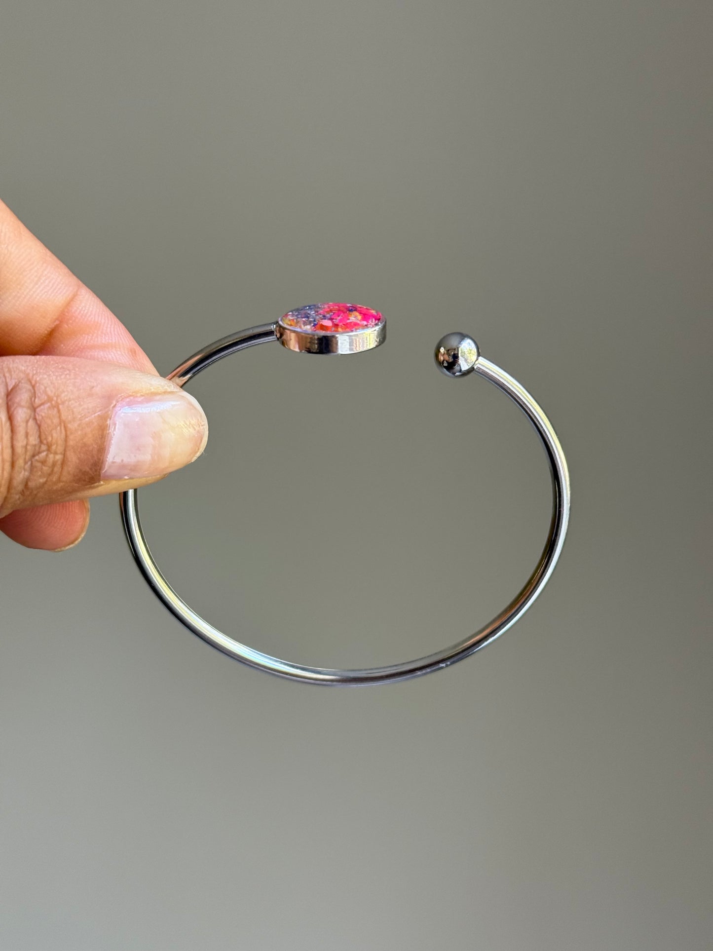 Hot Pink - Flexible, Single Cuff Bracelet