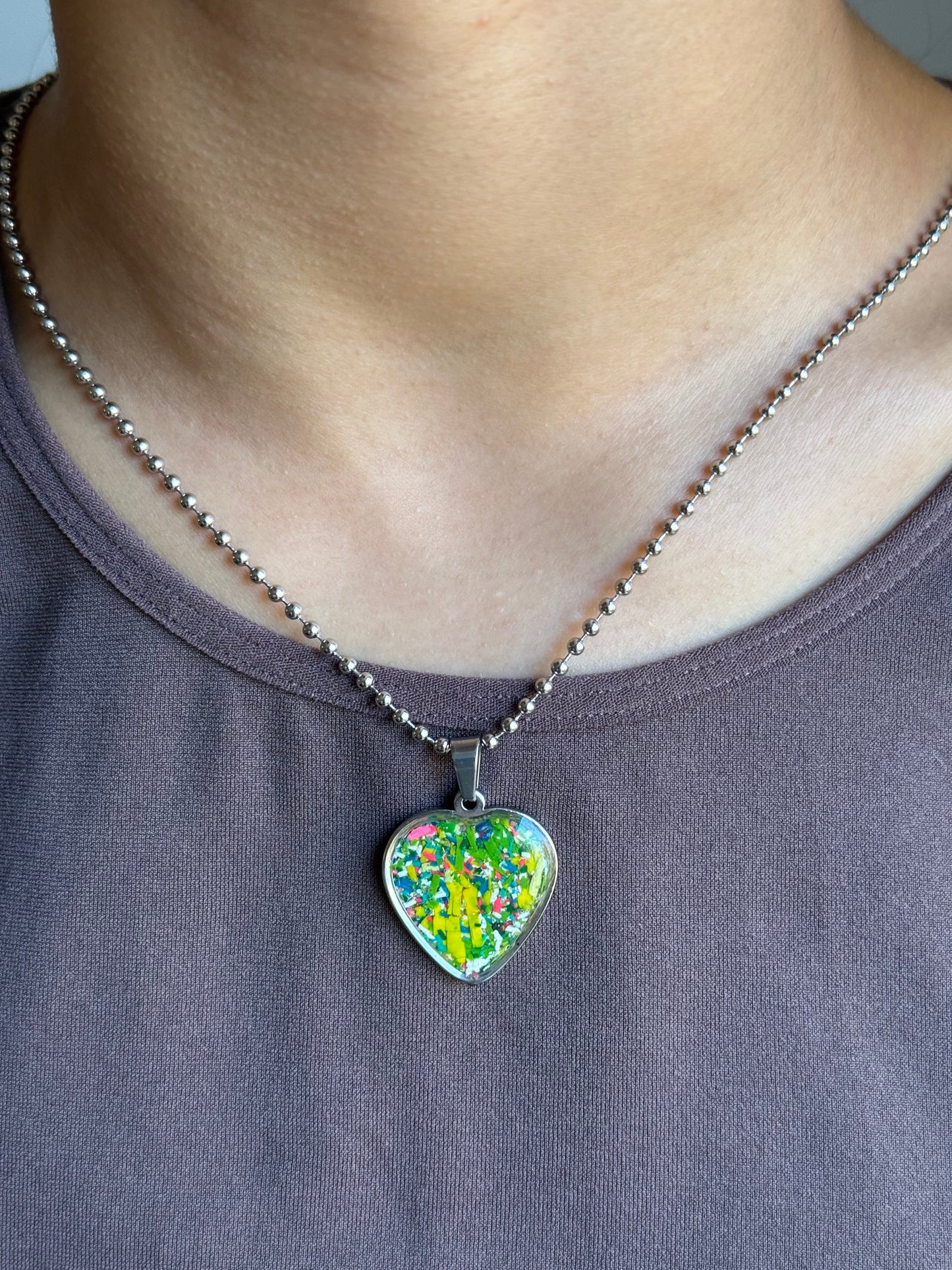 Medium Joy Heart Pendant (Paradise)
