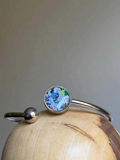 Blue Fushion (Flexible, Single Cuff Bracelet)