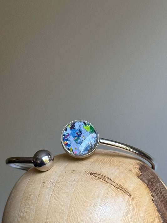 Blue Fushion (Flexible, Single Cuff Bracelet)
