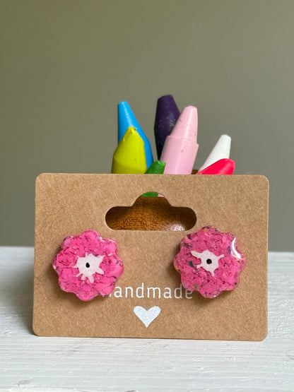 Crayon Blooms (Freckled Pinks)