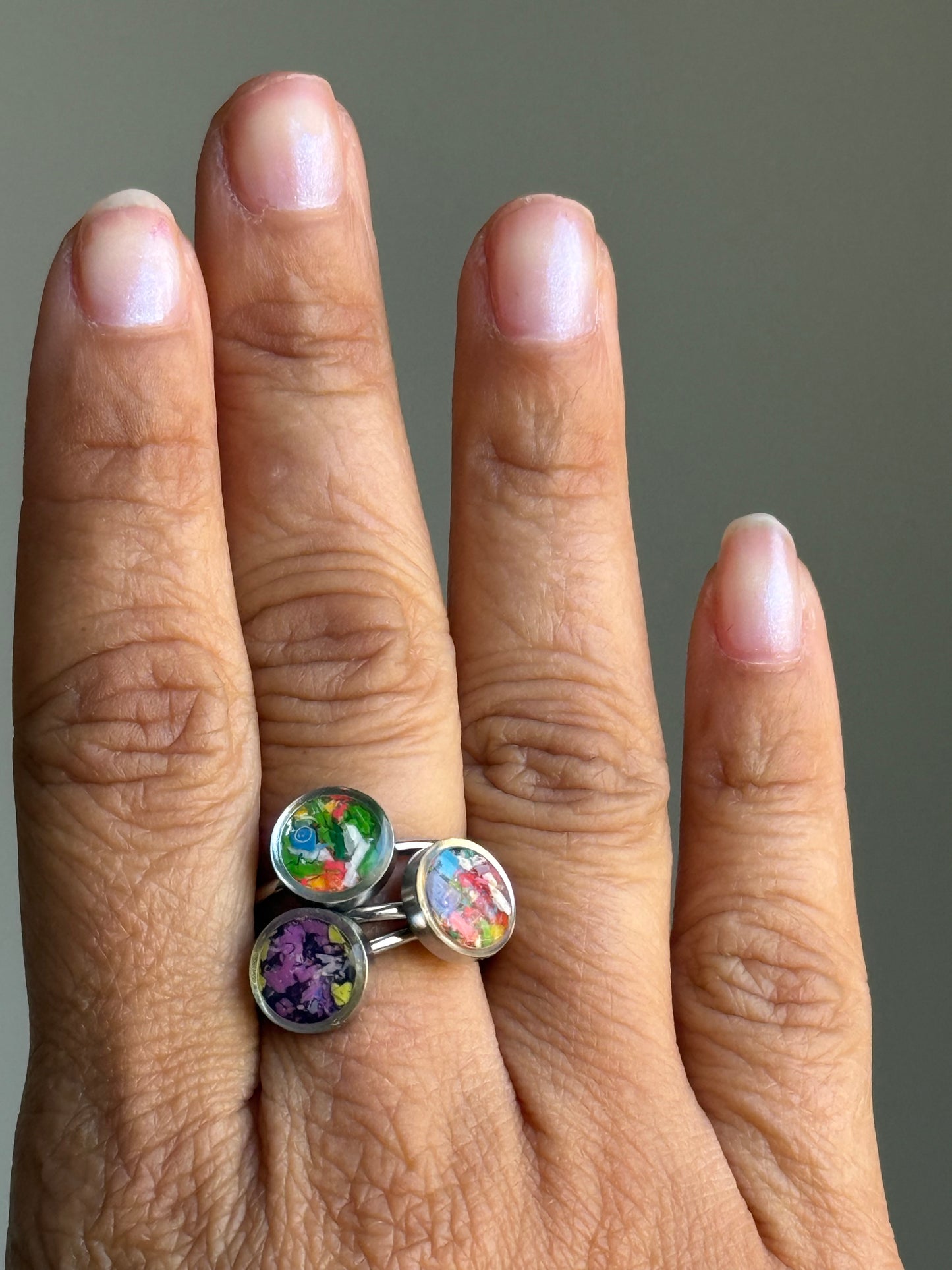 Small Stacking Ring (Lavender Glow)