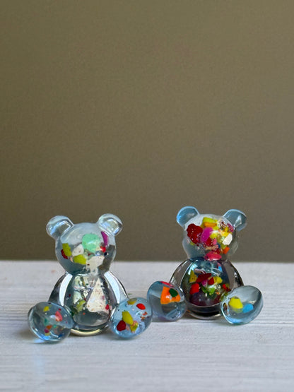Crayon Bear Push Pin (Blue)