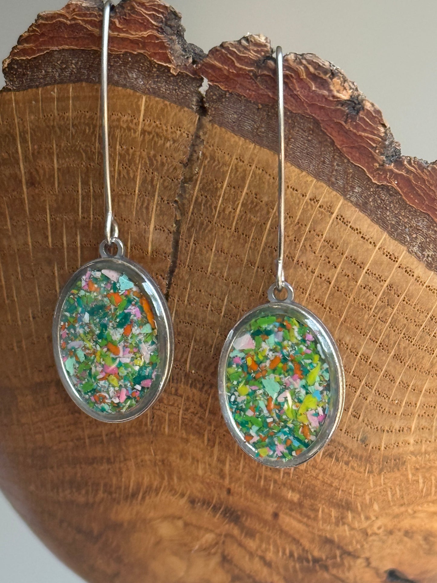 Prisma Drop Earrings (Sage Whisper)