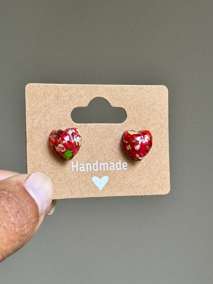 Holiday Heart Studs