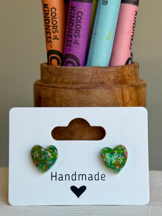 Small Heart Studs (Jellybean)