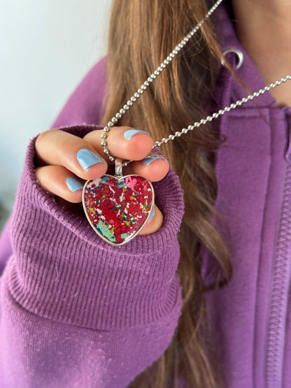 Wrapped in Red  ❤️ Heart Pendant