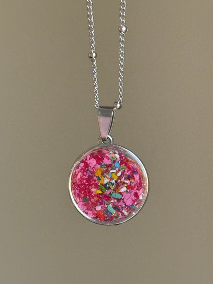 Wild Rose (Round Pendant)