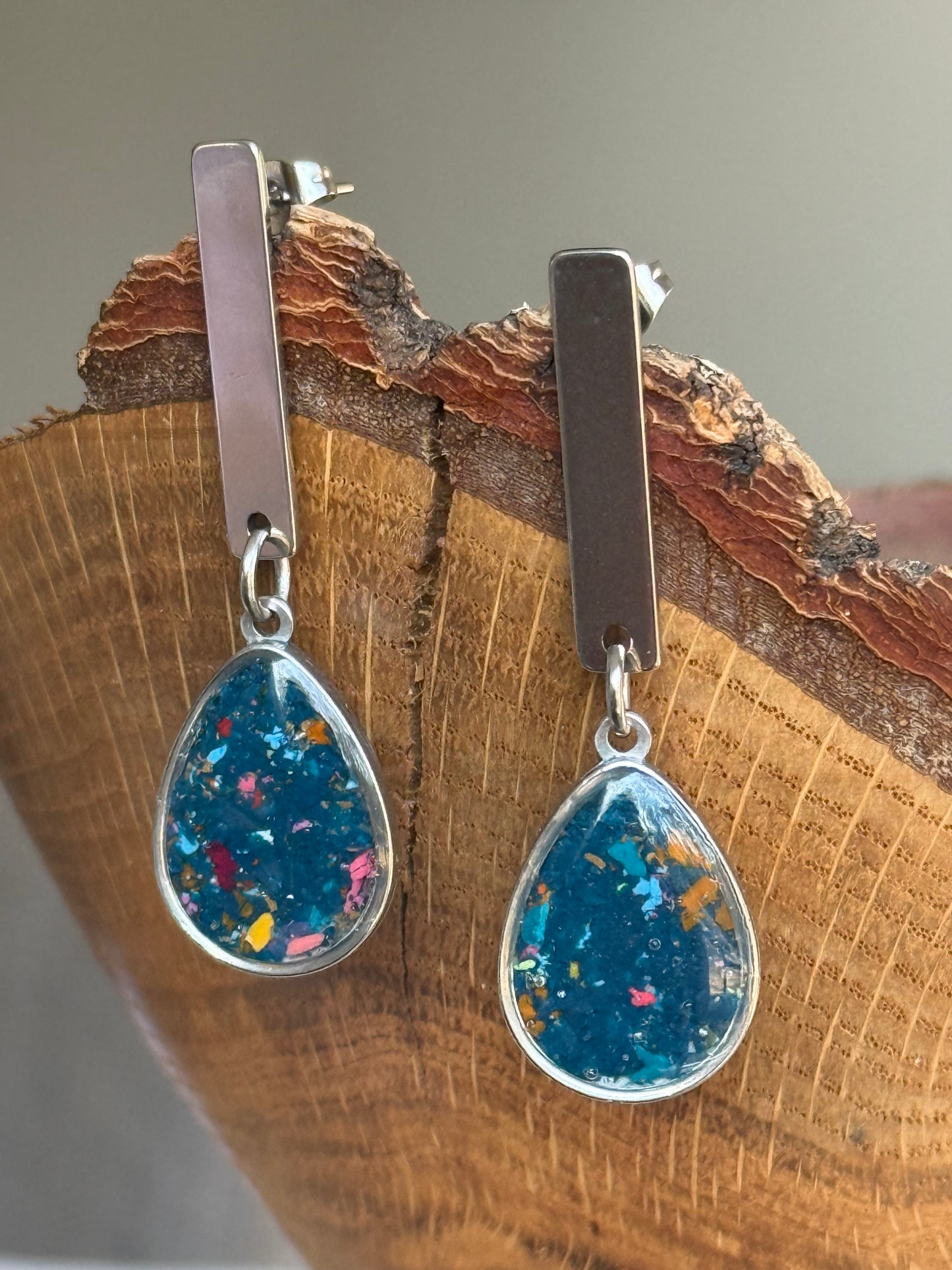 Luz Earrings (Storm Blue)
