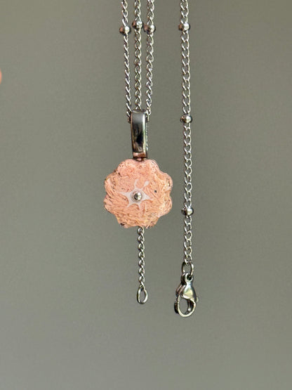 Crayon Bloom Pendant (Apricot)