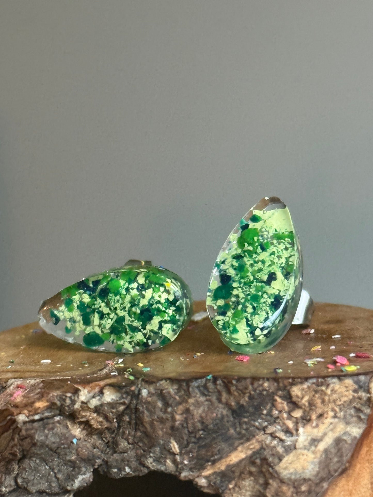 Forest Clouds (Teardrop Studs)