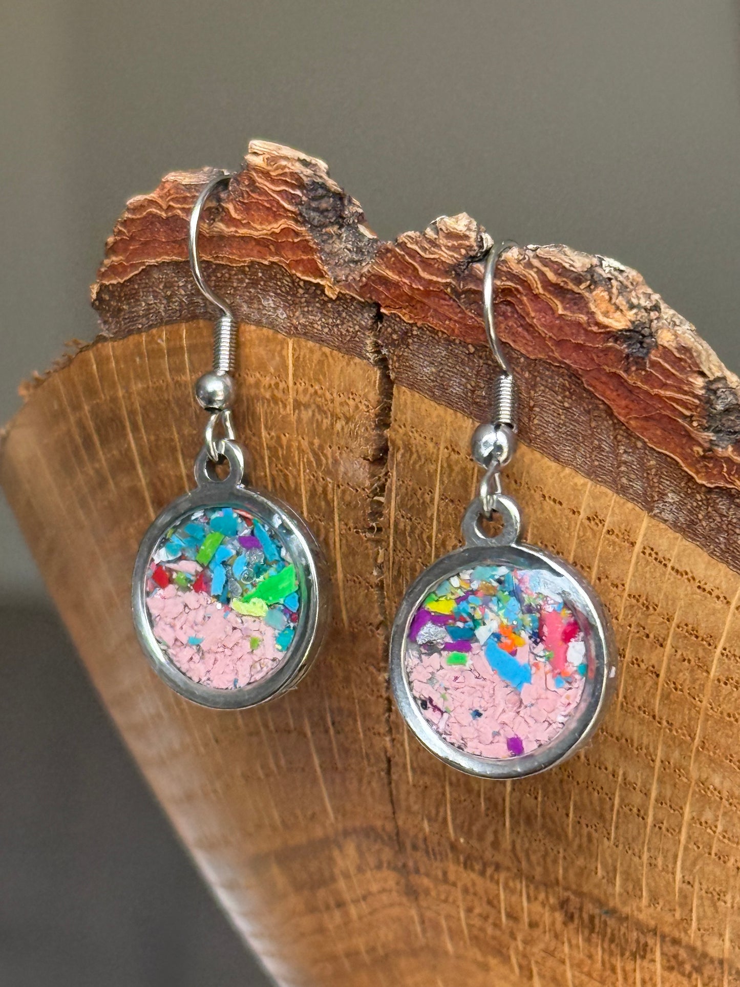 Vintage Blush - Dangling Orbis Earrings